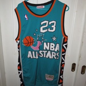 Michael Jordan 1996 NBA All Star Hardwood Classics Jersey Mens Large